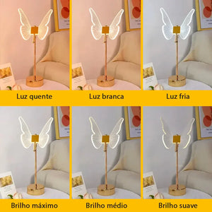 Luminária de Mesa Borboleta Refisher — detalhe do acabamento