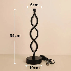 Luminária de Mesa Espiral Dupla Refisher — vista frontal