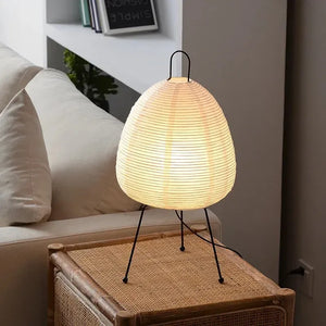 Luminária de Mesa Japonesa Zen Refisher — detalhe do acabamento