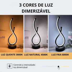 Luminária de Mesa Ondular Royal Refisher — detalhe do acabamento