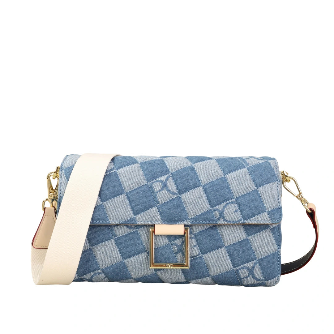 Bolsa tiracolo feminina Beth Bronstrup em design geométrico