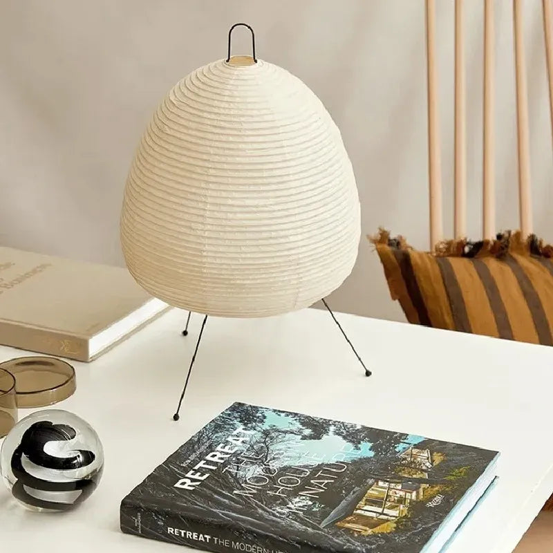 Luminária de Mesa Japonesa Zen Refisher — vista frontal