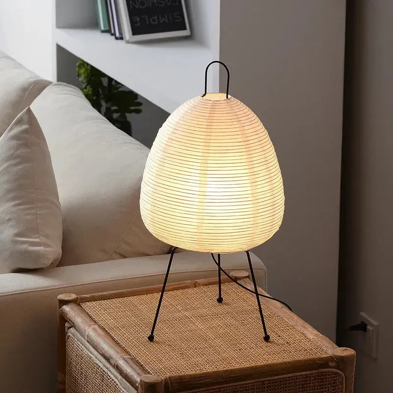 Luminária de Mesa Japonesa Zen Refisher — detalhe do acabamento