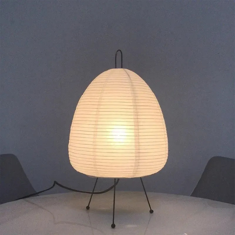 Luminária de Mesa Japonesa Zen Refisher — detalhe da base