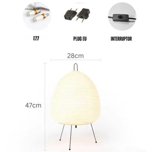 Luminária de Mesa Japonesa Zen Refisher — vista em destaque